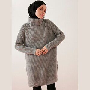 Por La Cara Women's Knit Tunic Sweater- Standart